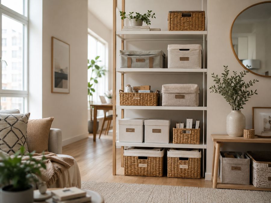Stylish storage containers and organization boxes