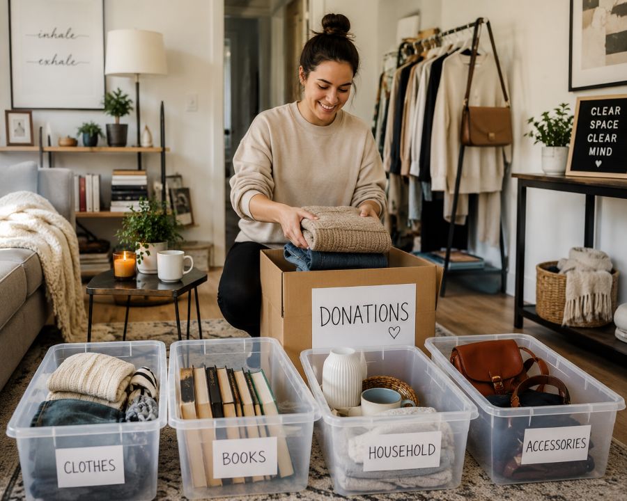 Packaging items for donation