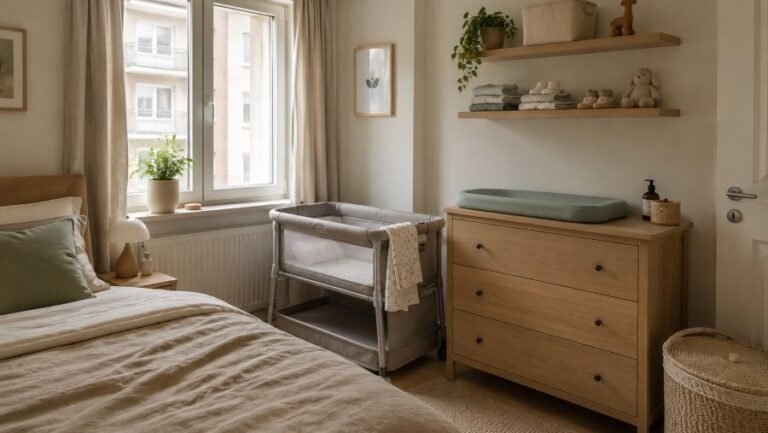 How to Set Up a Small Apartment for a New Baby (No Nursery)