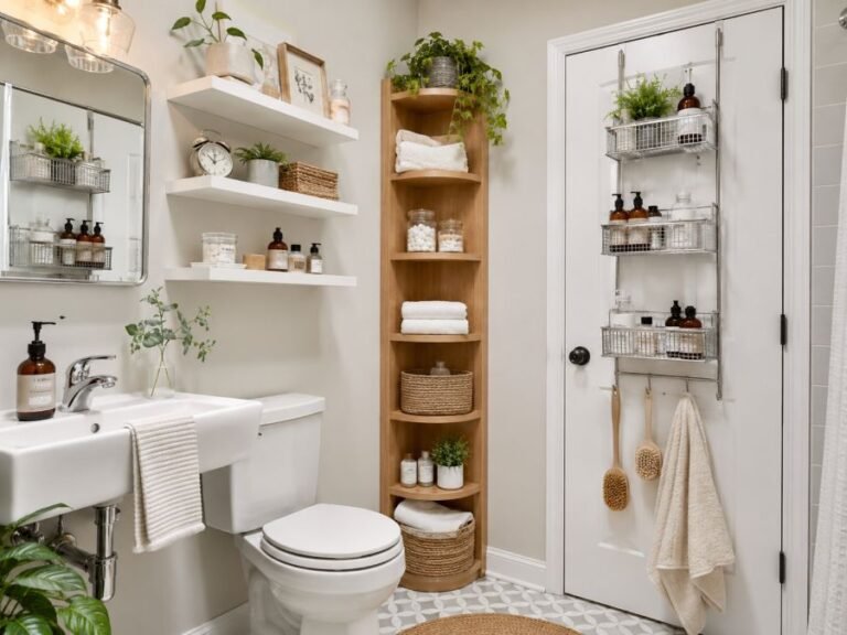Small Bathroom Shelf Ideas That Save Space