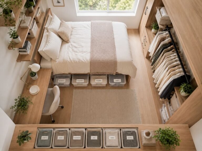 Small Bedroom Storage Ideas Without a Closet: 10+ Proven Solutions