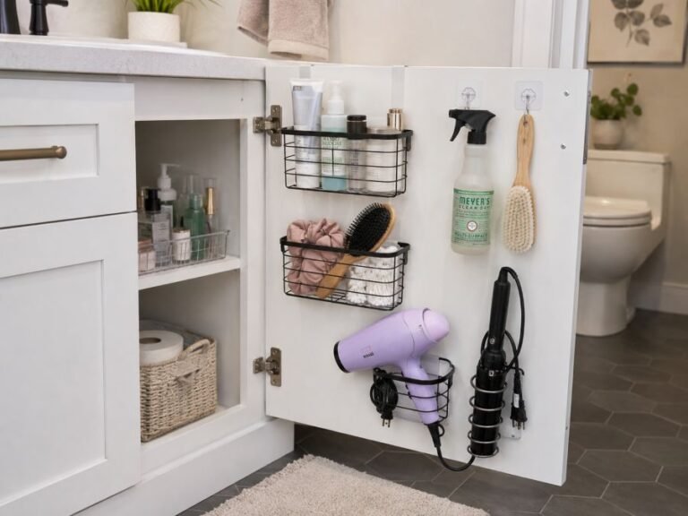 Under-Sink Bathroom Storage Ideas for Small Spaces