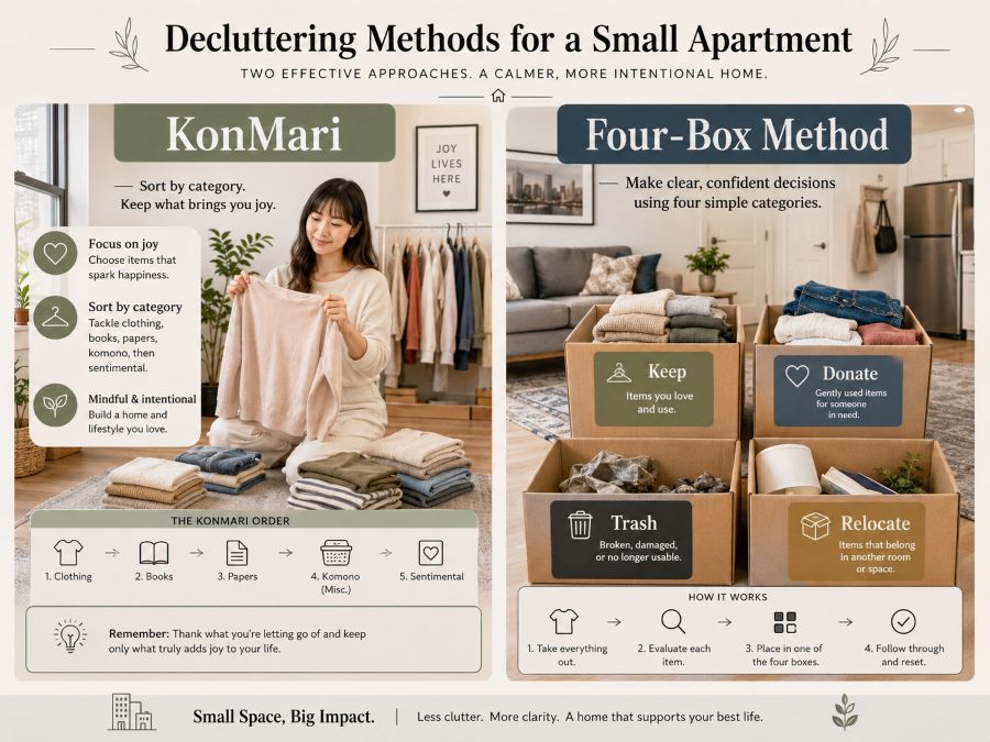 Different decluttering methods and philosophies explained